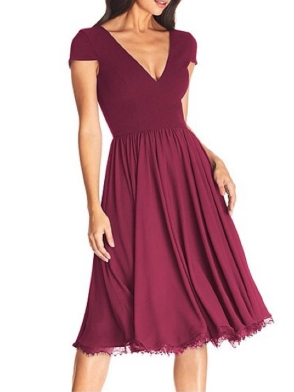 Dress the population Corey dress in burgundy size small
